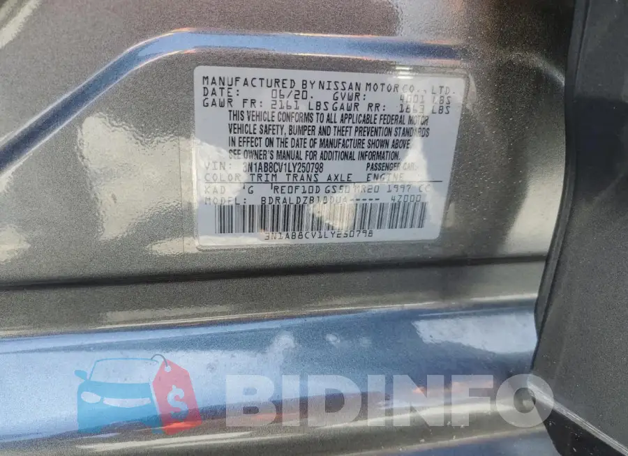 3N1AB8CV1LY250798 Photo# 12