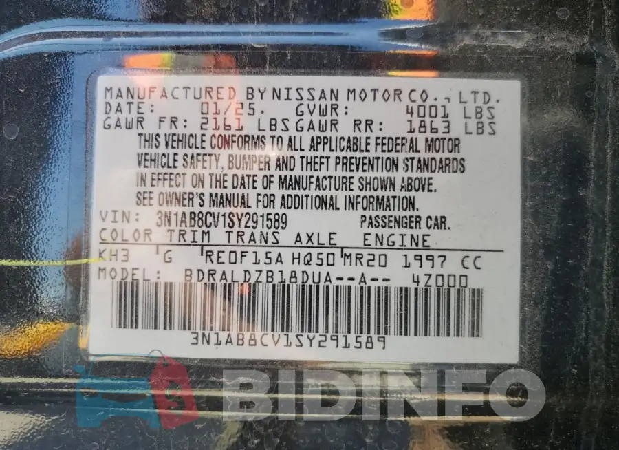 3N1AB8CV1SY291589 Photo# 13