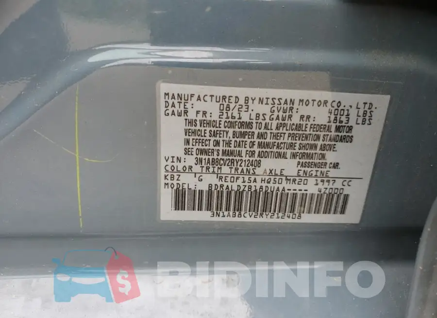 3N1AB8CV2RY212408 Photo# 12