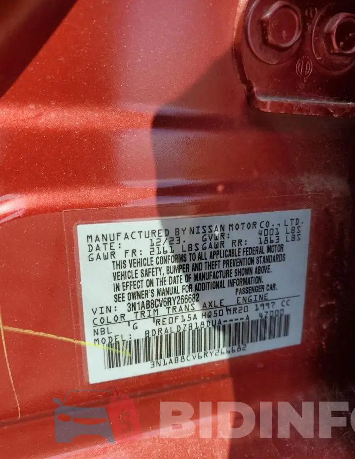 3N1AB8CV6RY266682 Photo# 12