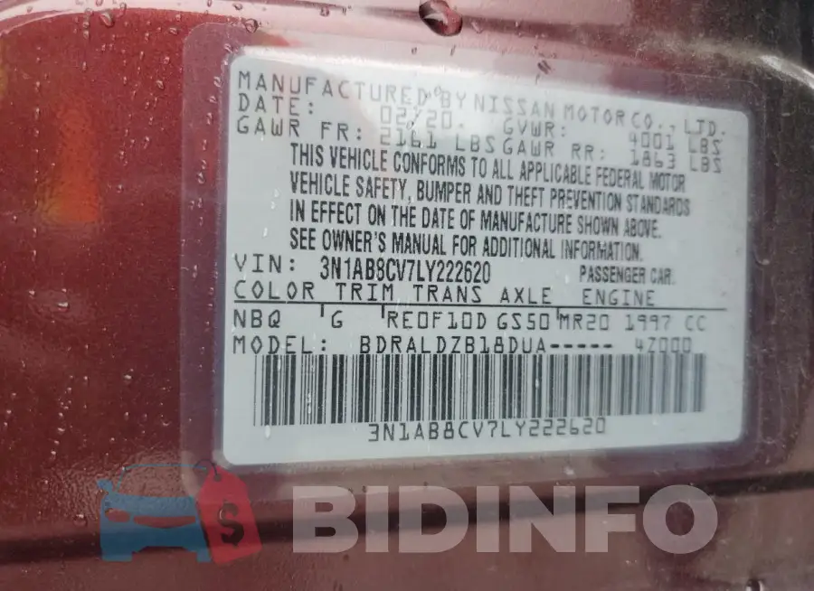 3N1AB8CV7LY222620 Photo# 12
