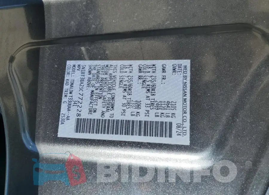 5N1BT3BA2SC772228 Photo# 14