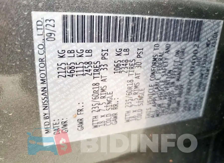 5N1BT3BB2PC904002 Photo# 13
