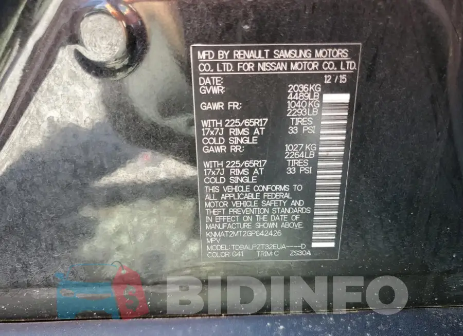 KNMAT2MT2GP642426 Photo# 13