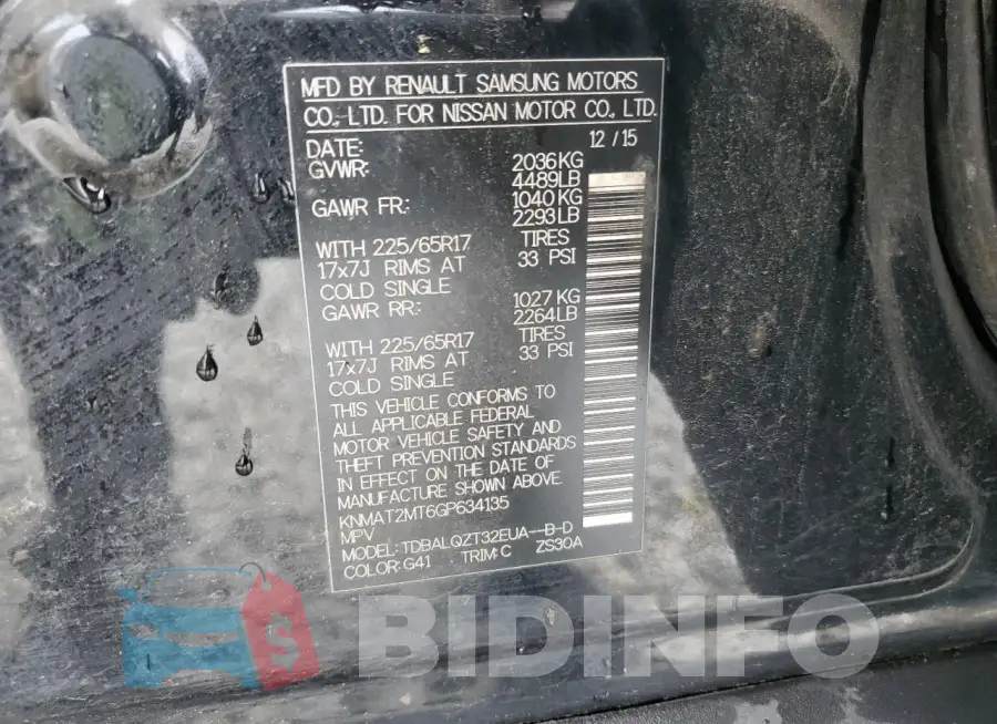 KNMAT2MT6GP634135 Photo# 13