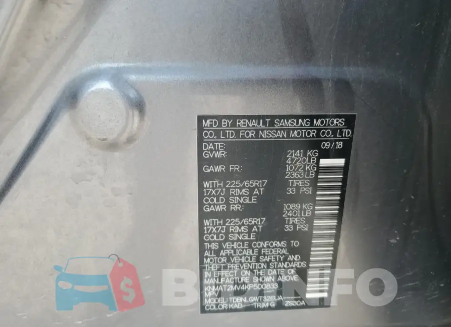 KNMAT2MV4KP500833 Photo# 12
