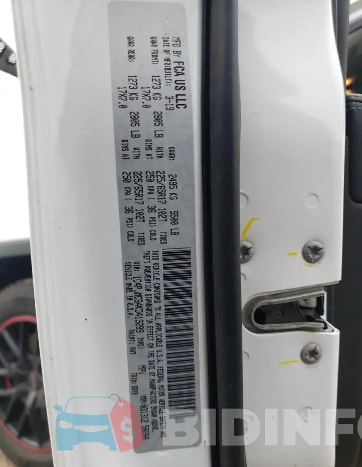 1C4PJMCB4KD419299 Photo# 12