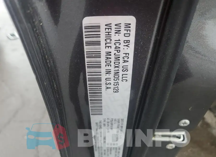 1C4PJMDX1ND515129 Photo# 13