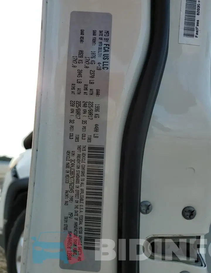3C4NJCBB7KT762945 Photo# 13