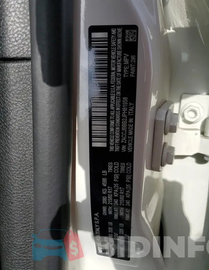 ZACCJBBB2JPH81958 Photo# 13