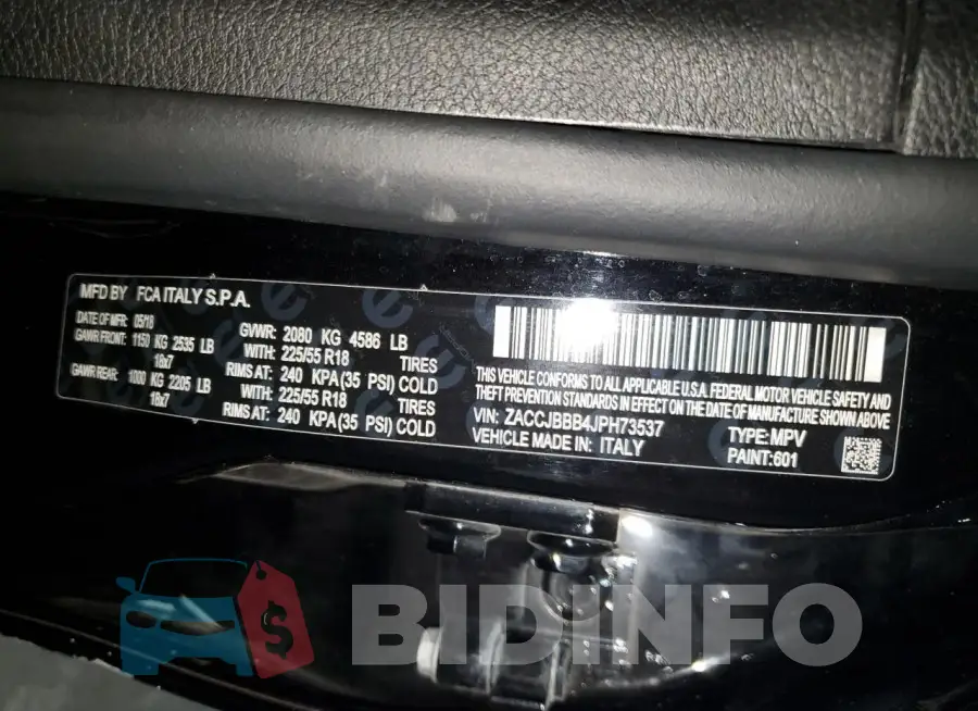 ZACCJBBB4JPH73537 Photo# 12