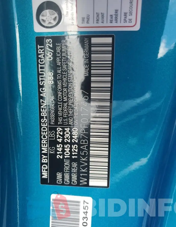 W1KVK5AB7PF017467 Photo# 12