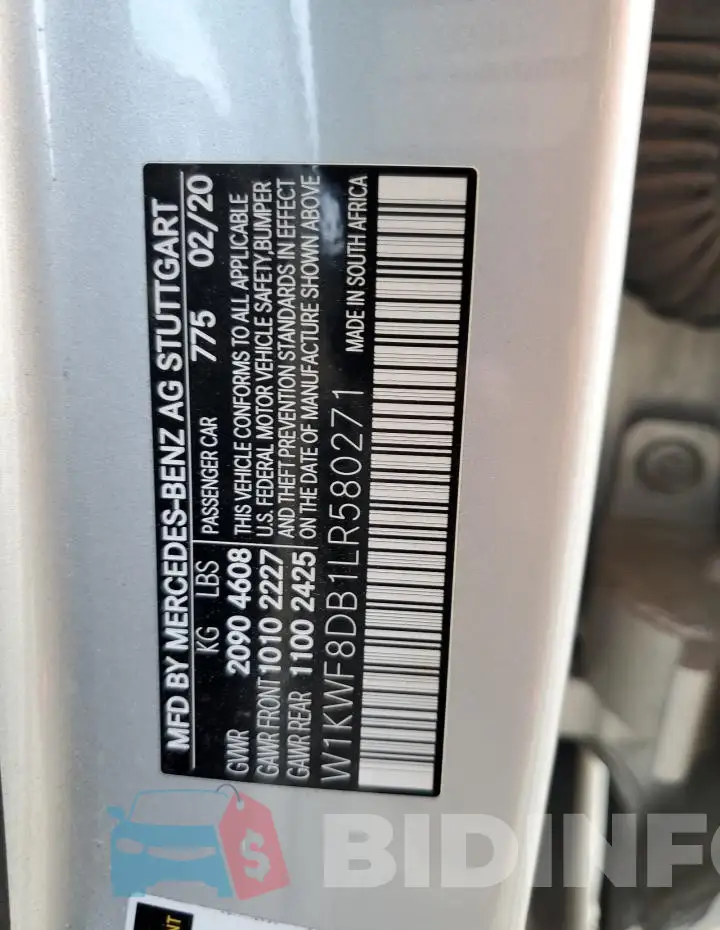 W1KWF8DB1LR580271 Photo# 12