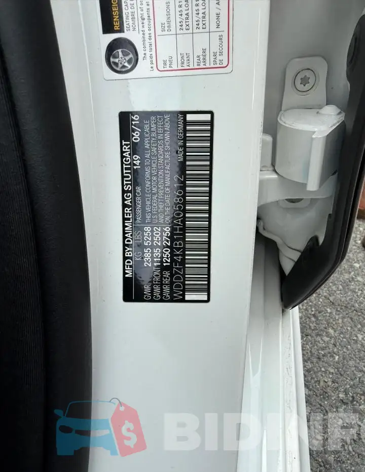 WDDZF4KB1HA058612 Photo# 10