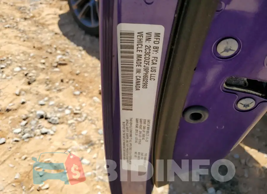 2C3CDZFJ9PH602993 Photo# 12