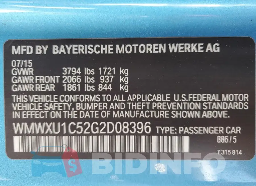 WMWXU1C52G2D08396 Photo# 13