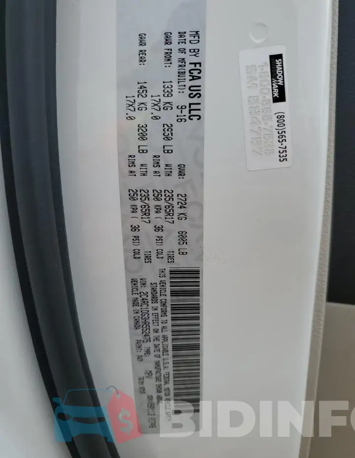 2C4RC1DG3HR552475 Photo# 13