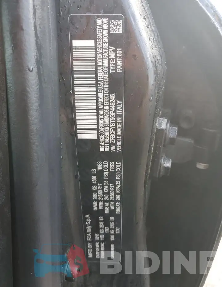 ZFBCFYBT5GP446246 Photo# 13