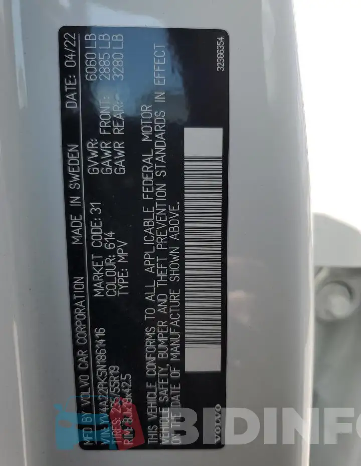 YV4A22PK5N1861416 Photo# 13