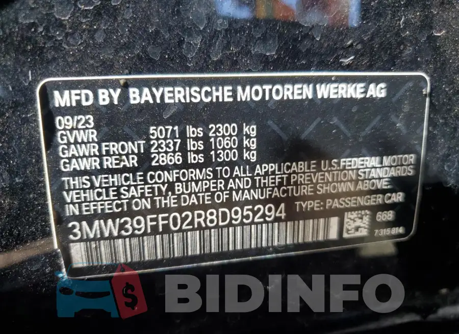 3MW39FF02R8D95294 Photo# 12
