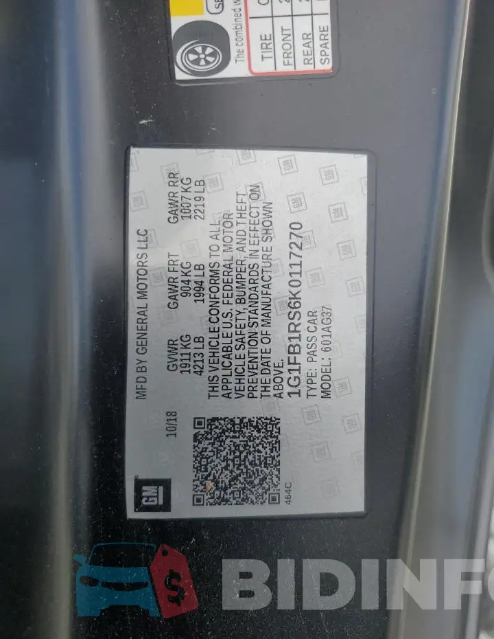 1G1FB1RS6K0117270 Photo# 12