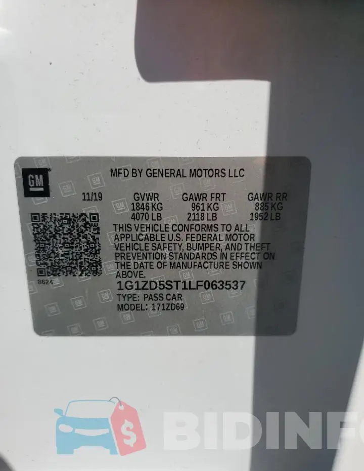 1G1ZD5ST1LF063537 Photo# 13
