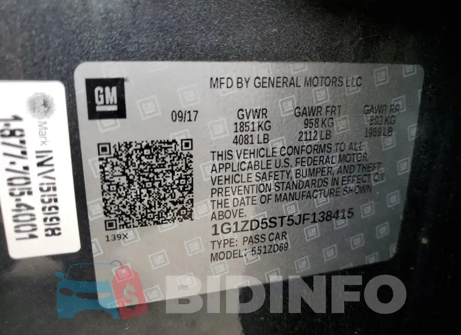1G1ZD5ST5JF138415 Photo# 12