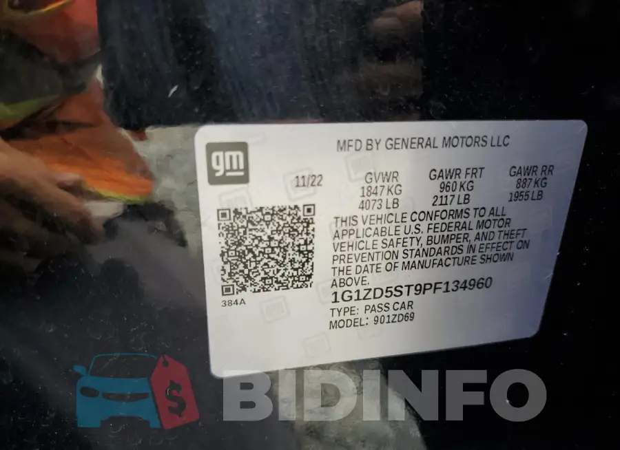 1G1ZD5ST9PF134960 Photo# 12