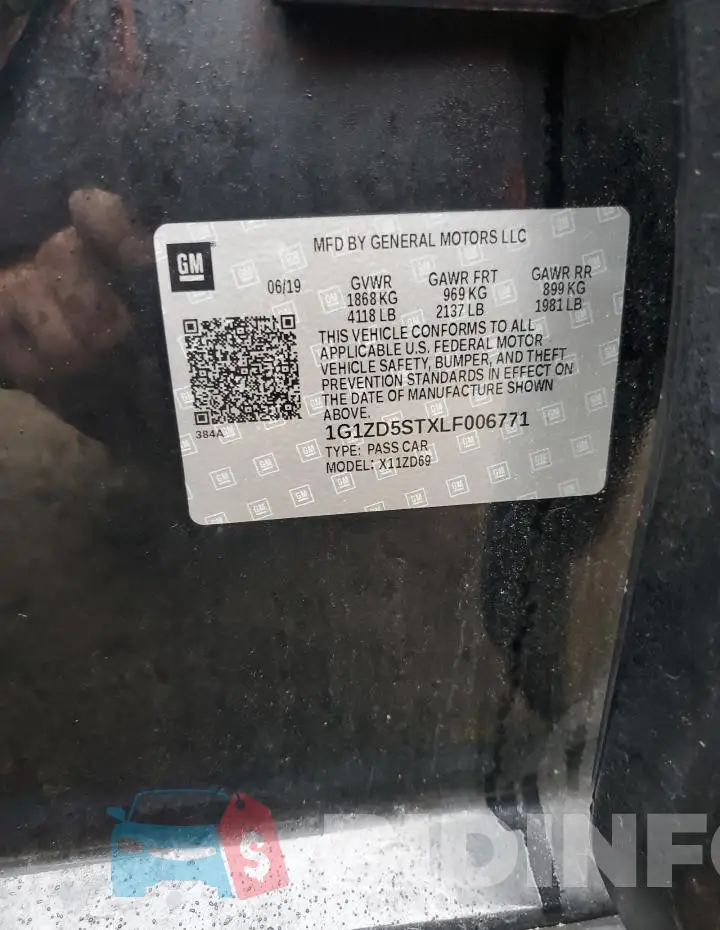1G1ZD5STXLF006771 Photo# 12