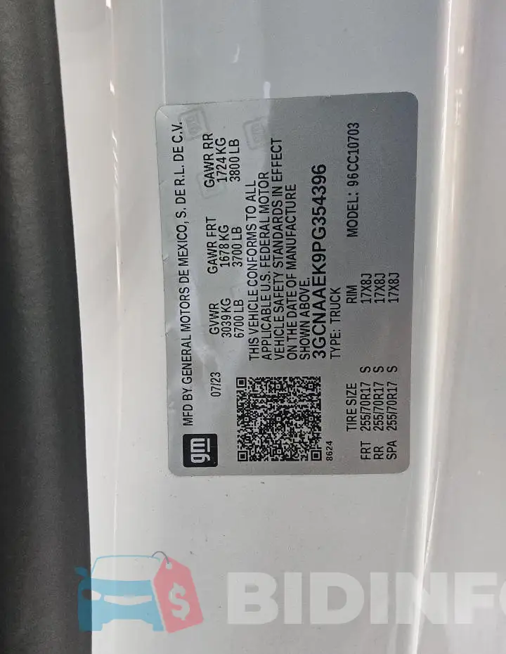 3GCNAAEK9PG354396 Photo# 12