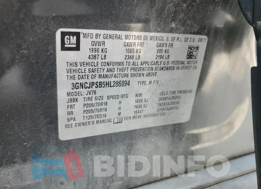3GNCJPSB5HL286094 Photo# 12