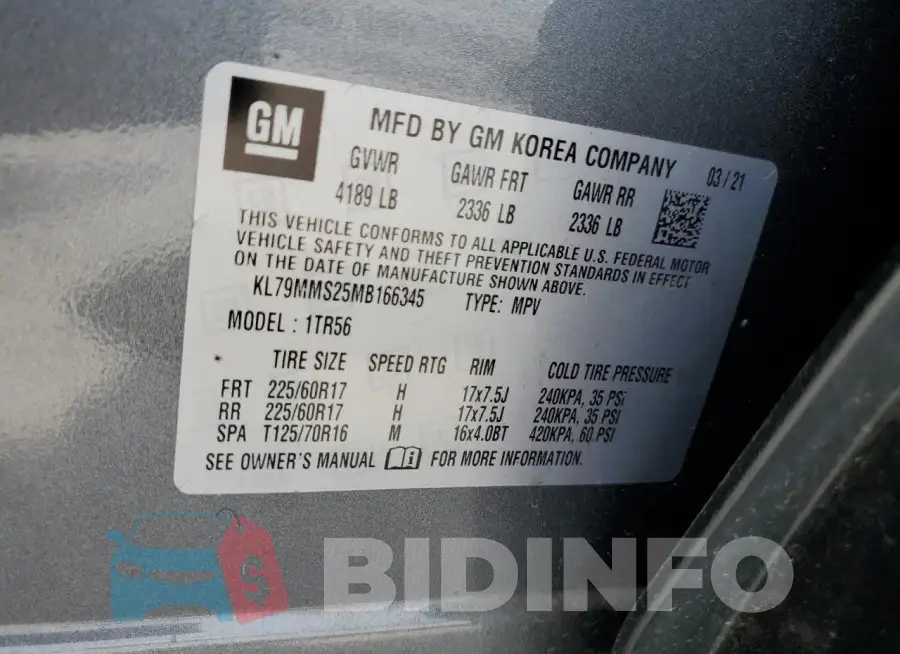 KL79MMS25MB166345 Photo# 13