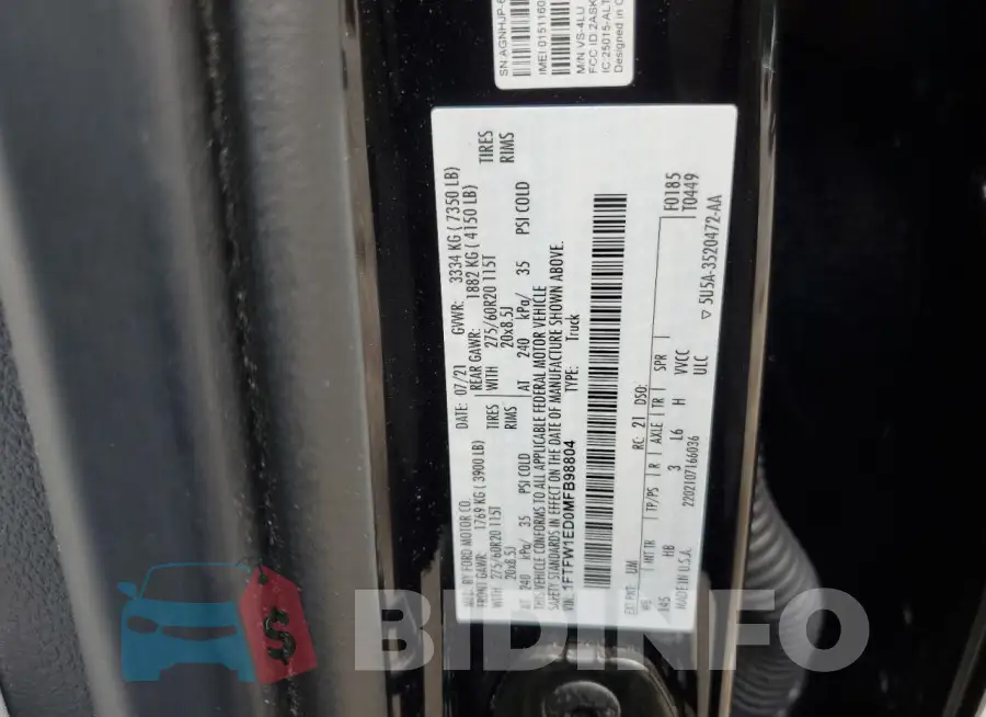 1FTFW1ED0MFB98804 Photo# 12