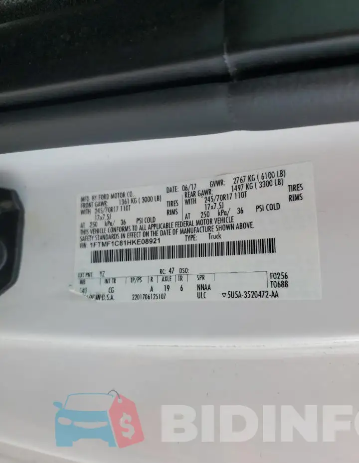 1FTMF1C81HKE08921 Photo# 12