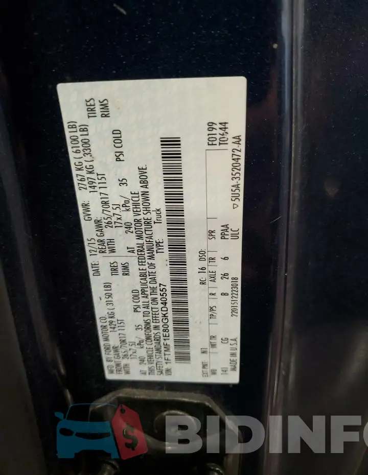 1FTMF1E80GKD40557 Photo# 13