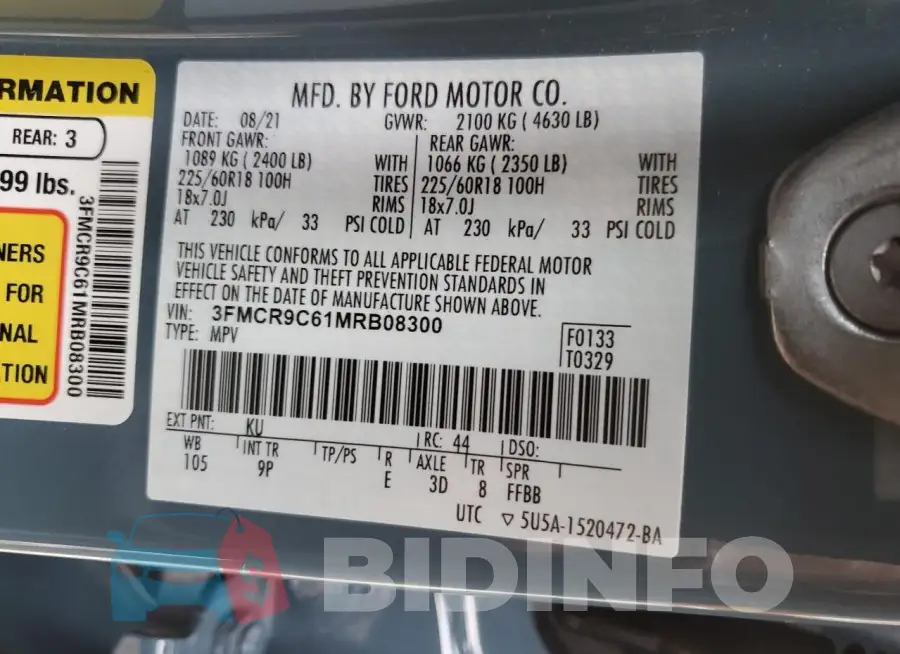 3FMCR9C61MRB08300 Photo# 13
