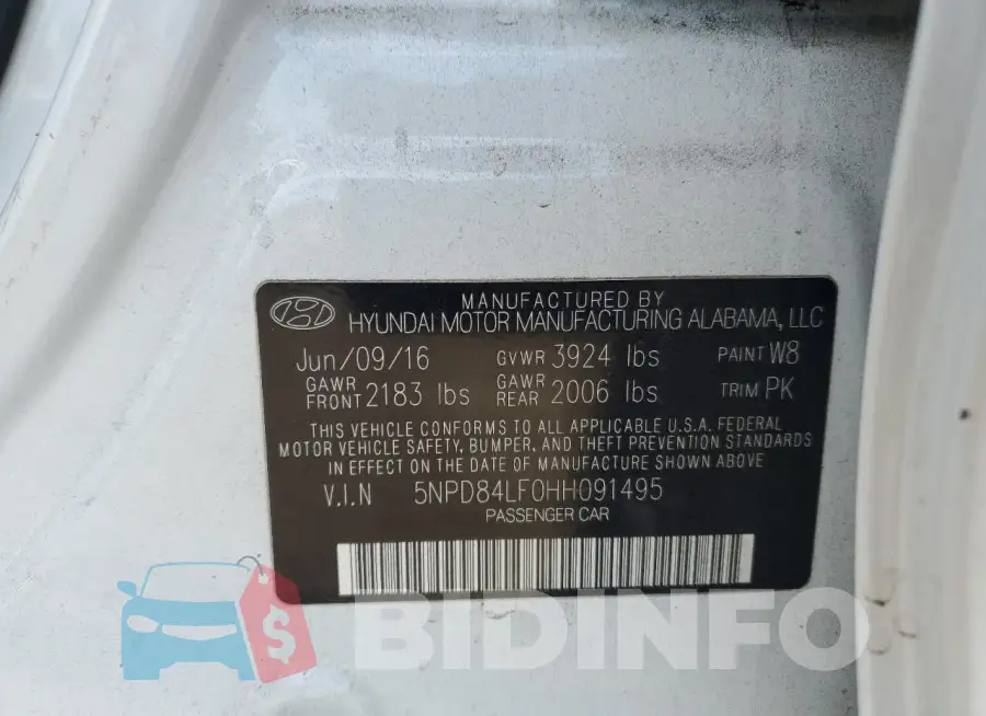 5NPD84LF0HH091495 Photo# 12