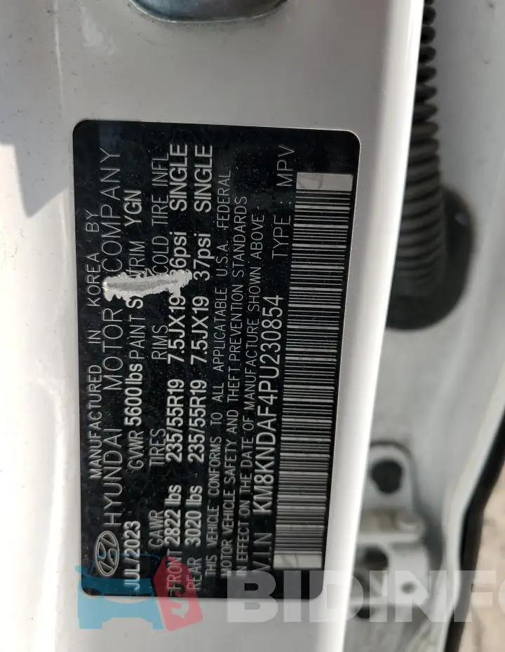 KM8KNDAF4PU230854 Photo# 13