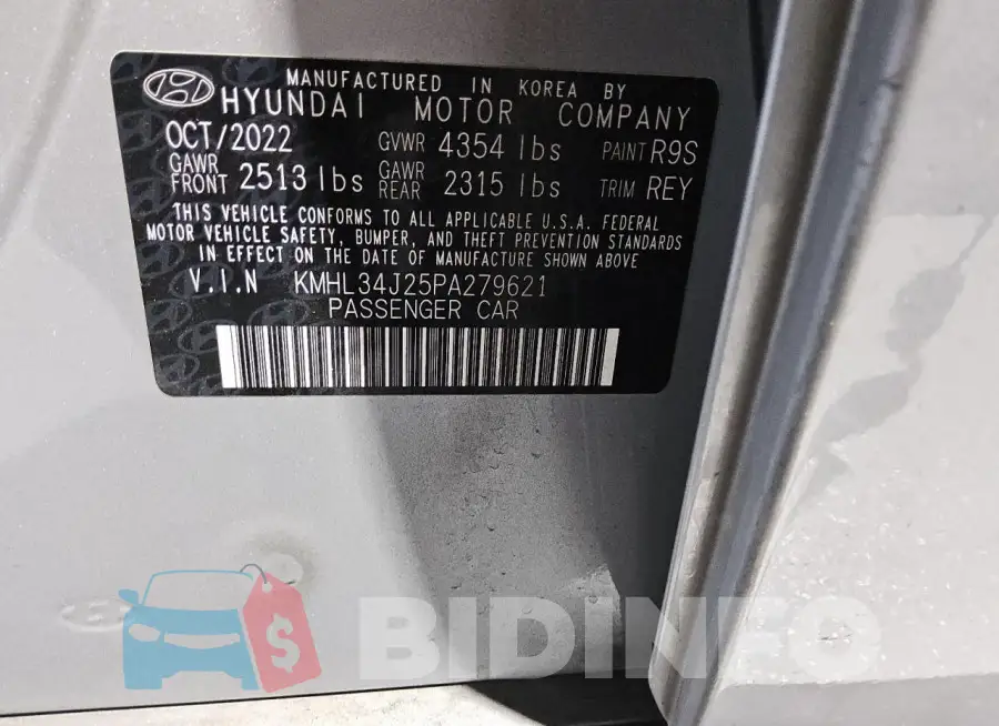 KMHL34J25PA279621 Photo# 12