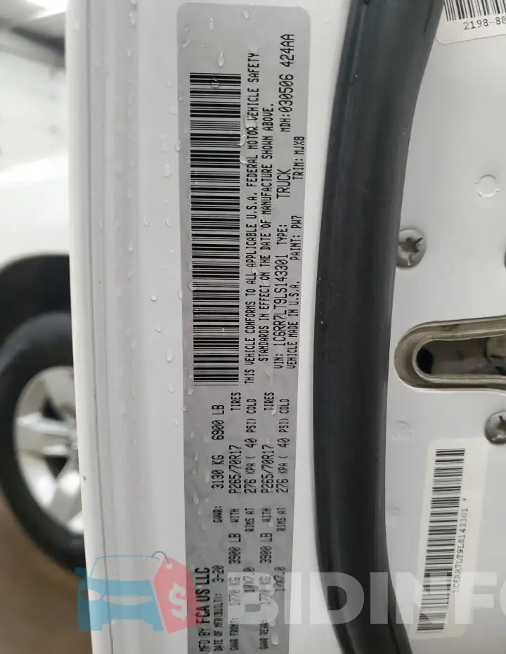 1C6RR7LT9LS143301 Photo# 13