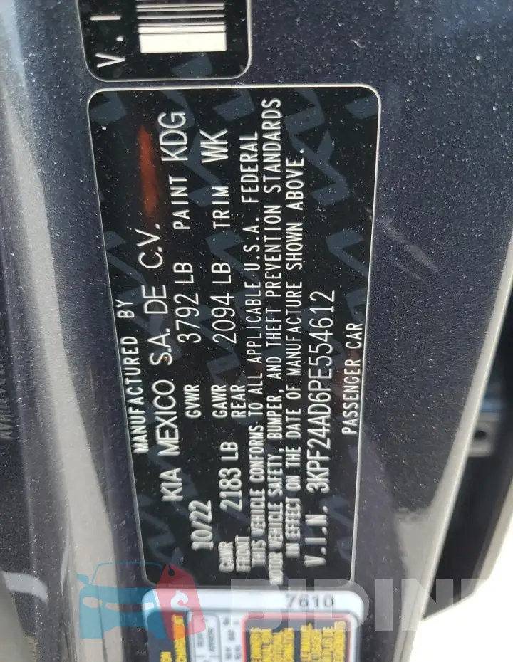 3KPF24AD6PE554612 Photo# 12