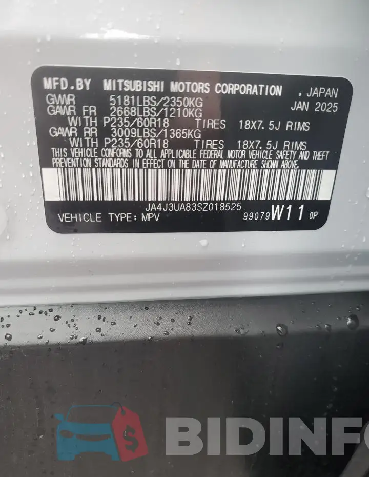 JA4J3UA83SZ018525 Photo# 12