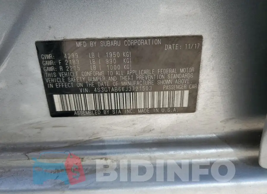 4S3GTAB66J3721503 Photo# 12