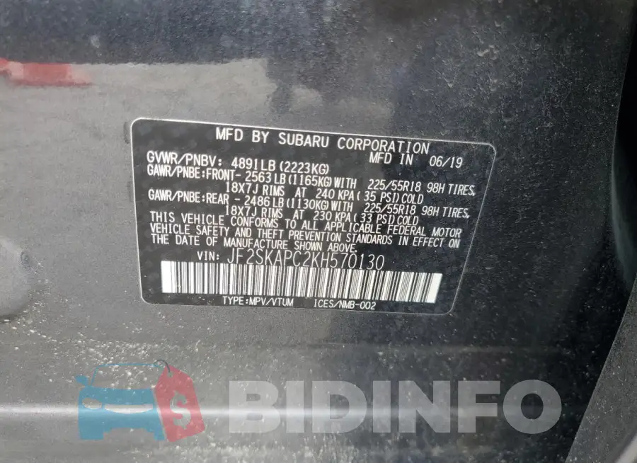 JF2SKAPC2KH570130 Photo# 13