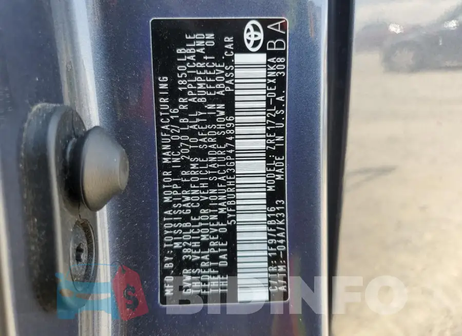 5YFBURHE3GP474896 Photo# 12