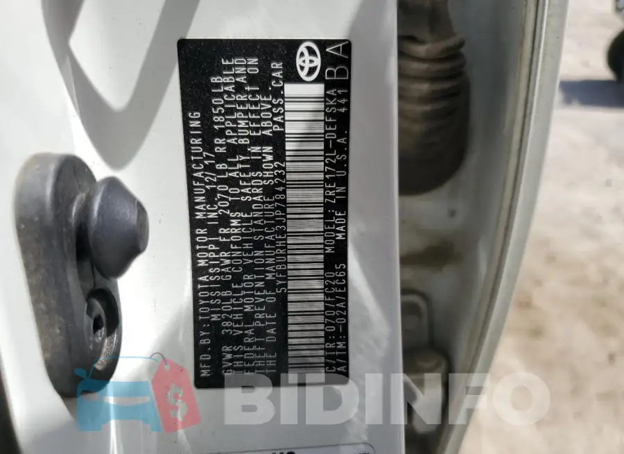 5YFBURHE3JP784232 Photo# 12