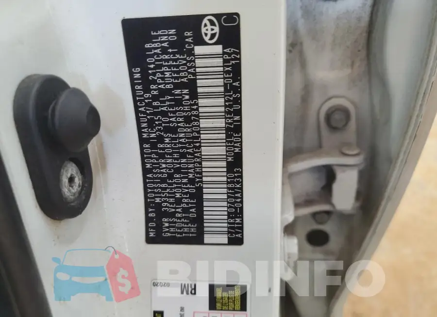 5YFHPRAE4LP087845 Photo# 12