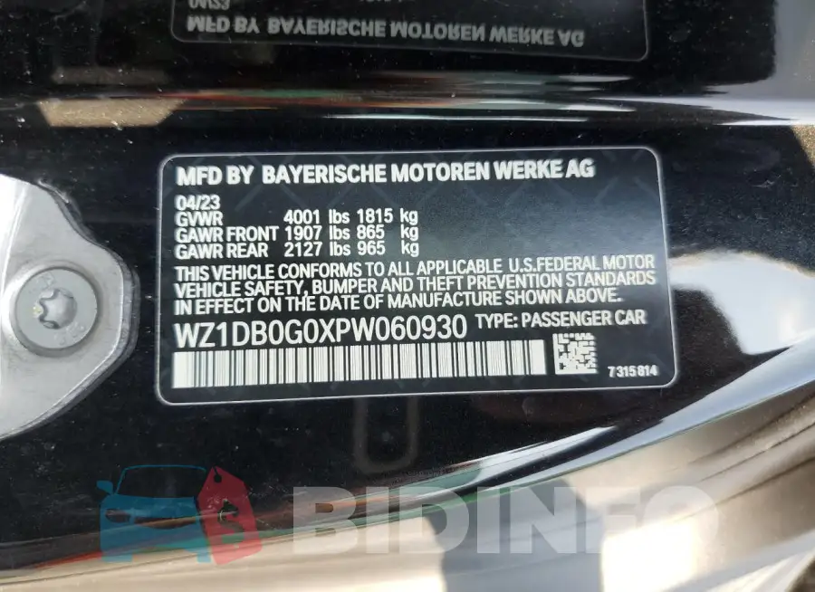 WZ1DB0G0XPW060930 Photo# 12