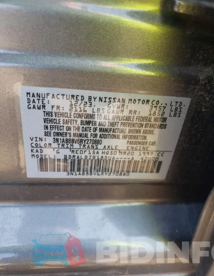 3N1AB8BV6RY270880 Photo# 12