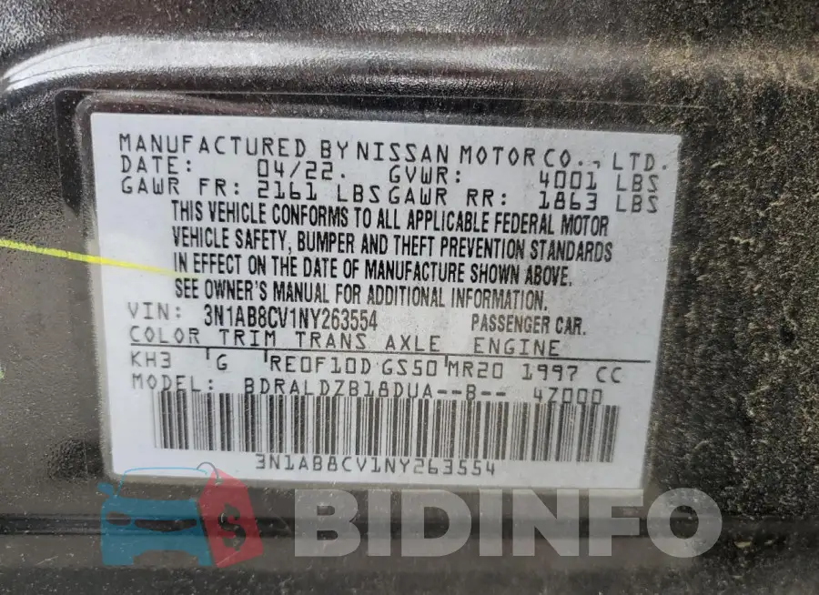 3N1AB8CV1NY263554 Photo# 12